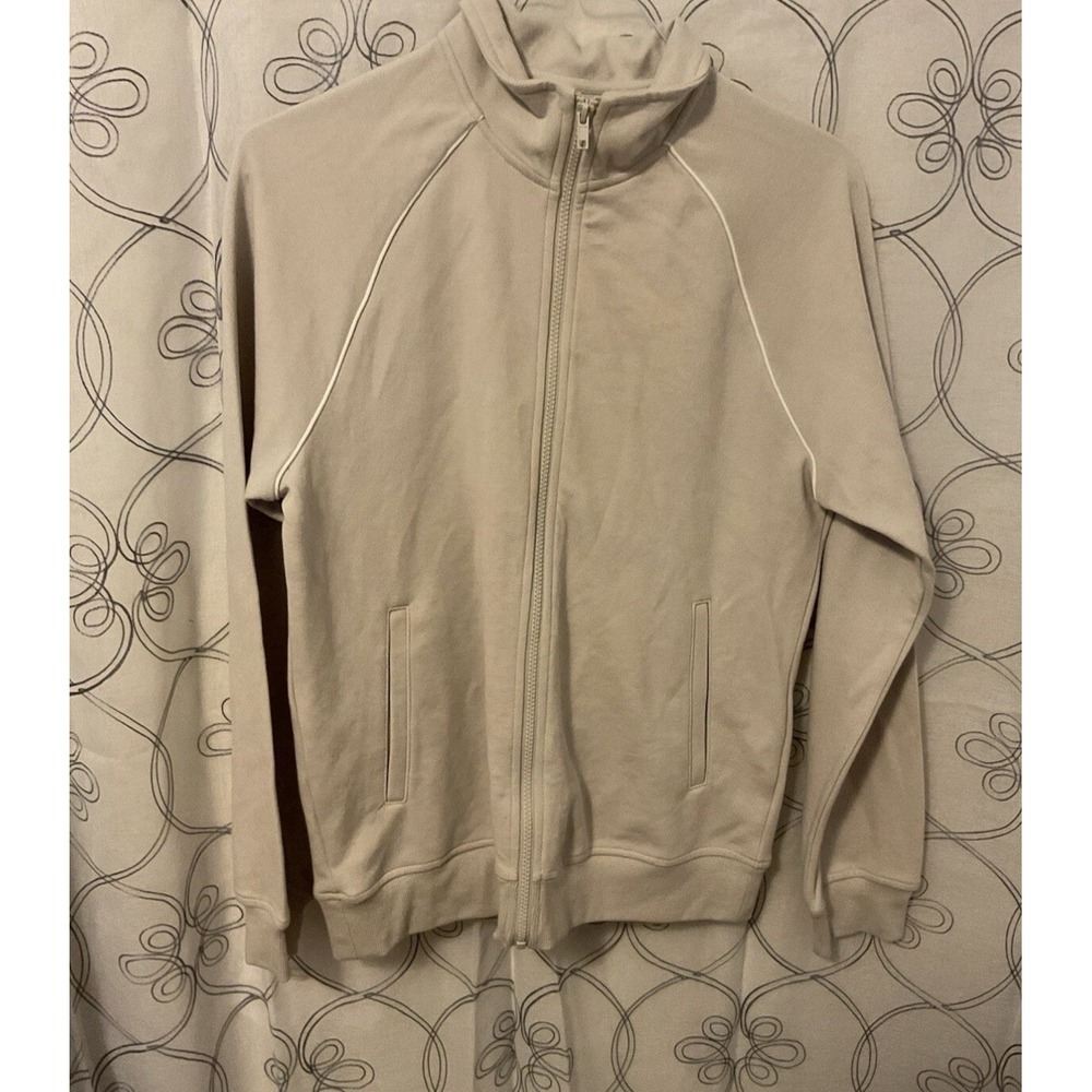 New Men's Goodfellow & Co. White Cream Full Zip‎ Jacket Size XL